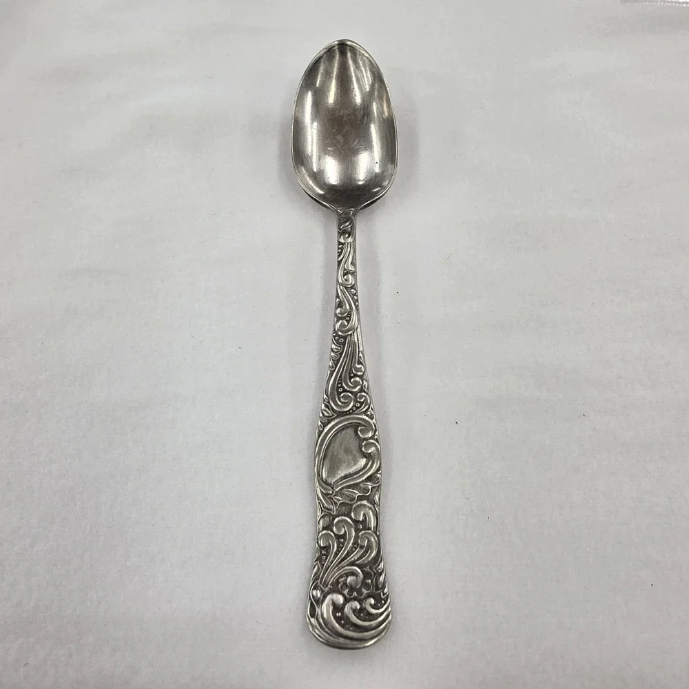 Antique E.G. Webster & Son Silverplate Spoon Vintage Brooklyn NY Reid Co Pattern